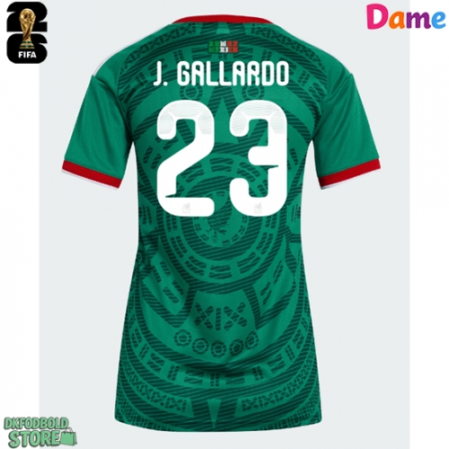 Mexico Jesus Gallardo #23 Replika Hjemmebanetrøje Dame VM 2026 Kortærmet